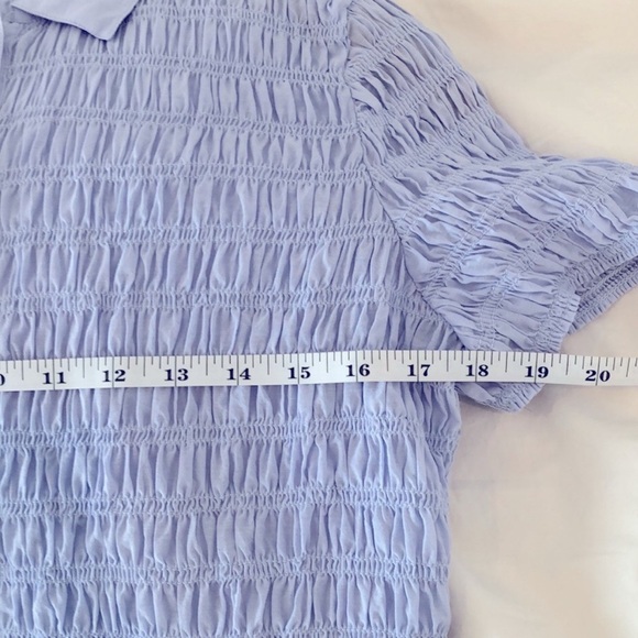 J. Crew Smocked button up shirt - Picture 7 of 9